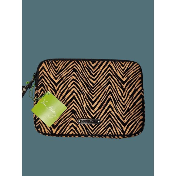 Vera Bradley E Reader Padded Zip Sleeve Zebra Print- - Picture 1 of 5